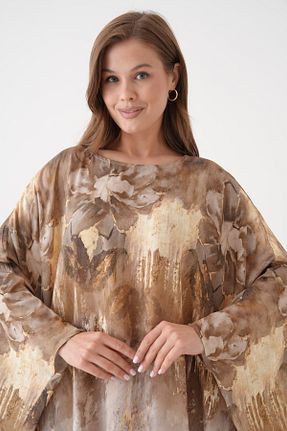 لباس قهوه ای زنانه بافتنی barış sülün lovebox - کد 938094950