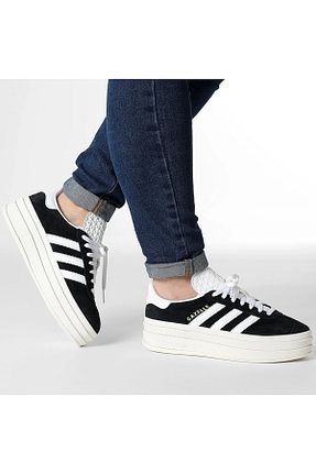 کفش اسنیکر مشکی زنانه چسبی adidas - کد 852965270