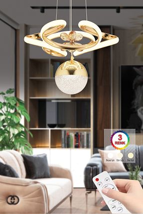 لوستر طلائی فلزی İstanbul Avize - کد 825575715