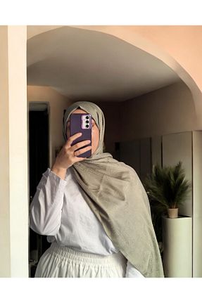 شال سبز زنانه پنبه ای Lavena scarfs - کد 933352995