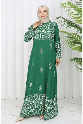 لباس حجاب سبز زنانه Relaxed sefamerve - کد 938114817