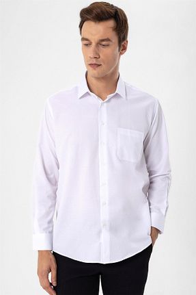 پیراهن سفید مردانه گشاد SÜVARİ - کد 938137968