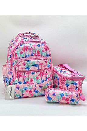کیف مدرسه صورتی بچه گانه پارچه ای ms mixxstore - کد 641037660