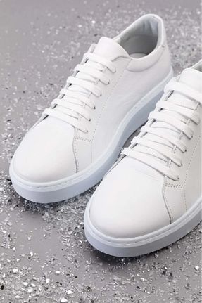 کفش آکسفورد سفید زنانه چرم خالص Elile Shoes - کد 938151838