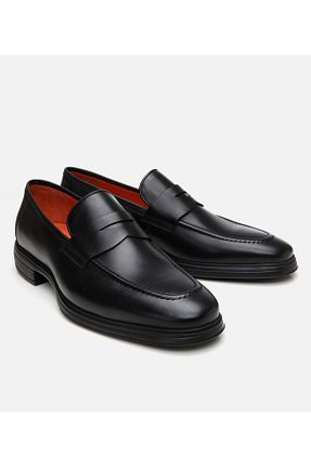 کفش کلاسیک مشکی مردانه چرم خالص Hotiç - کد 938150697