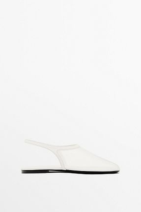 بابت سفید زنانه چرم خالص Massimo Dutti - کد 933976875