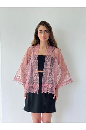 کیمونو و کافتان صورتی زنانه پنبه پلی استر Retrobird - کد 938156608