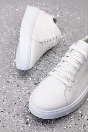 کفش آکسفورد سفید زنانه چرم خالص Elile Shoes - کد 938151838