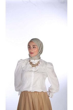 روسری بژ %100 پنبه locella - کد 938150746