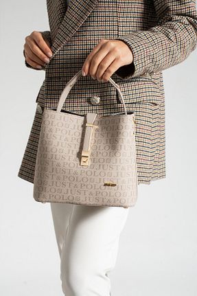 کیف دوشی طوسی زنانه چرم مصنوعی Just Polo - کد 798676724
