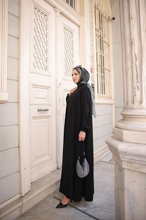 کلاه و ابایا مشکی زنانه پنبه پلی استر KADEEM - کد 749472655