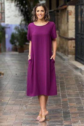 لباس صورتی زنانه بافتنی Nevin Kaya Moda - کد 814382997