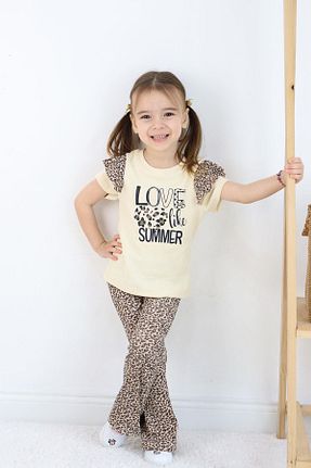 ست بالاتنه و پائین تنه بژ بچه گانه بافت Çocuksan Baby&Kids Wear - کد 925316765