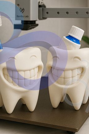 جای مسواک سفید پلاستیک 3DOria - کد 937796585