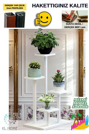 ژاردینیر سفید KL HOME - کد 924034625