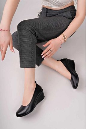 کفش کژوال مشکی زنانه چرم خالص Garmoda - کد 938207346
