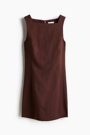 لباس قهوه ای اسلیم فیت H&M - کد 938216257