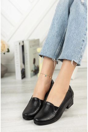 کفش کژوال مشکی زنانه چرم خالص Garmoda - کد 938226881
