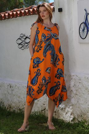 لباس نارنجی زنانه بافتنی Chiccy - کد 938272317