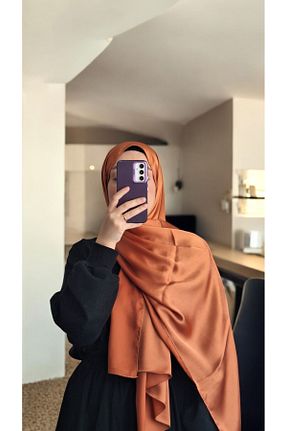 شال نارنجی زنانه Lavena scarfs - کد 932752022