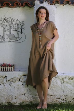 لباس قهوه ای زنانه بافتنی Chiccy - کد 938272754