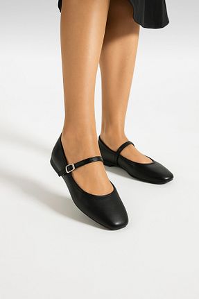 بابت مشکی زنانه چرم مصنوعی BirEylül Shoes - کد 816605877