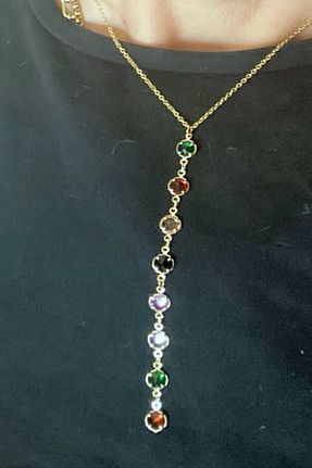 گردنبند استیل ( فولاد ) زرد زنانه استیل (فولاد) DLK TAKI - کد 938199307
