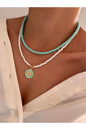 گردنبند جواهر سفید زنانه فلزی HERCY - کد 834717055