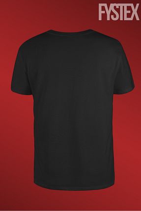 تیشرت مشکی زنانه اورسایز FYSTEX - کد 934289150