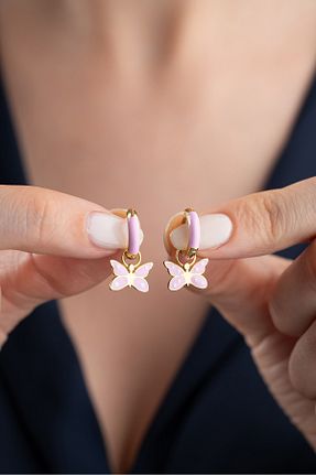 گوشواره نقره زرد بچه گانه 925 عیار Silvano Jewelry - کد 938622680