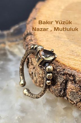 انگشتر جواهر متالیک زنانه NBS Beautiful Naturel Stones - کد 938347356