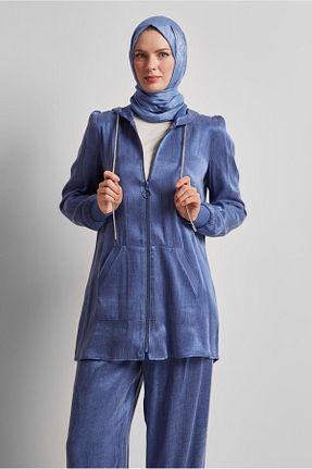 ست بالاتنه و پائین تنه حجاب سرمه ای زنانه رگولار Alvina - کد 938362528
