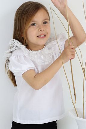 بلوز سفید بچه گانه ساده Parla Kids - کد 726071095