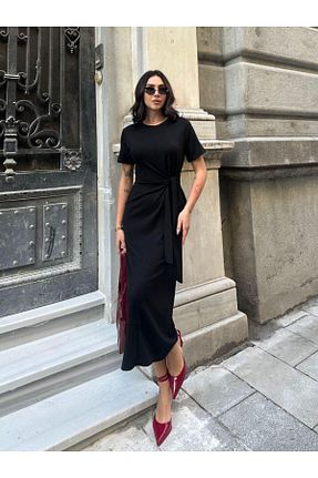 لباس مشکی زنانه بافتنی Moda Palmiss - کد 938393939