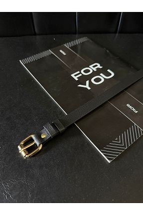 کمربند مشکی زنانه چرم مصنوعی Fiori - کد 938405966