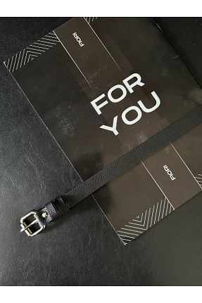 کمربند مشکی زنانه چرم مصنوعی Fiori - کد 938406451