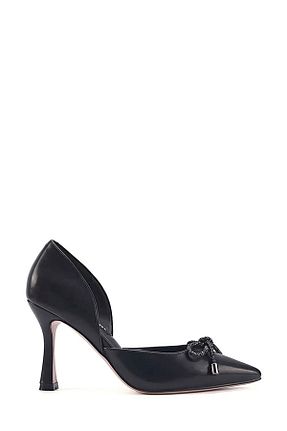 کفش پاشنه بلند کلاسیک طلائی زنانه پاشنه تخت Nine West - کد 932878911