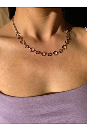 گردنبند استیل ( فولاد ) رنگی زنانه استیل ضد زنگ B&E SHİNE JEWERLY - کد 938418723