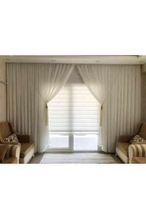پرده توری سفید ریل دار CEYLANLAR - کد 831835662