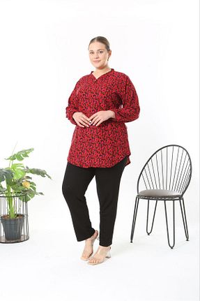 تونیک حجاب قرمز زنانه ویسکون Genel Markalar - کد 938778017