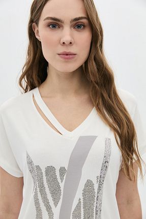 تیشرت مشکی زنانه رگولار DAIDO - کد 938441977