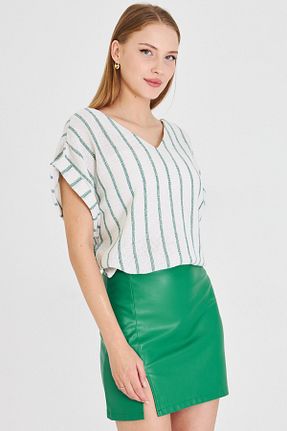 بلوز سبز زنانه رگولار armonika - کد 938438548