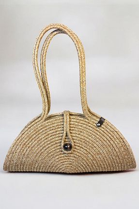 کیف دوشی بژ زنانه حصیر MaVaux - کد 926696451