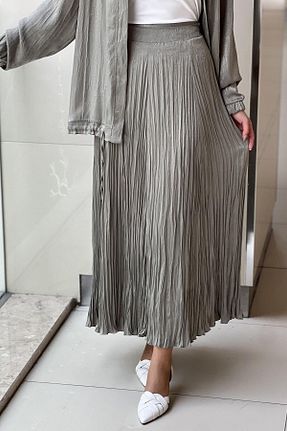 دامن رنگی زنانه ساتن FUAT GÜRSEN - کد 938441236