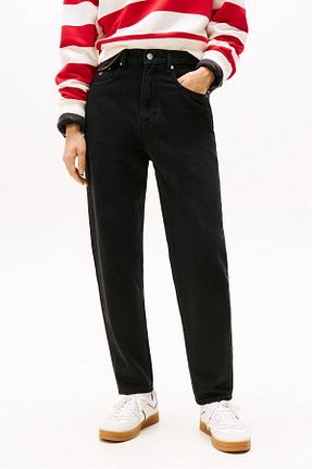شلوار جین مشکی زنانه پاچه ساده Tommy Hilfiger - کد 938436036