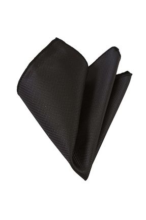 دستمال جیبی مشکی مردانه پارچه ای Exve Exclusive - کد 926331403