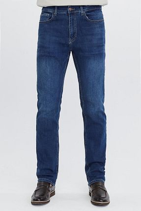 شلوار جین آبی مردانه پاچه لوله تفنگی CEDY DENIM - کد 234444041