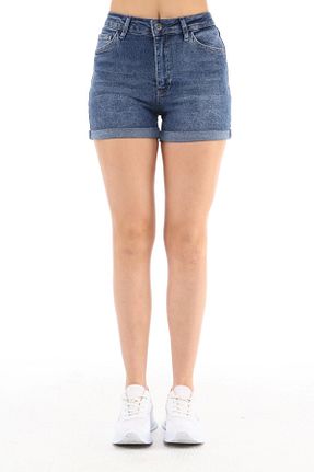 شلوارک و برمودا آبی زنانه فاق بلند CEDY DENIM - کد 282488118