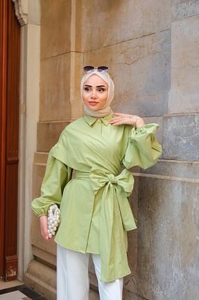 پیراهن حجاب سبز زنانه رگولار LOCCO - کد 938461863