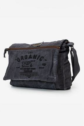 کیف پستچی طوسی زنانه پارچه ای old cotton cargo - کد 220590934